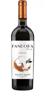 Bouteille Feteasca Neagra Stories 2021, vin rouge sec, cépage autochtone roumain Feteasca Neagra, appellation Cotesti DOC, producteur Crama Pandora, région Cotesti, pays Roumanie.