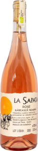 Bouteille de vin rosé bio, cépage Babeasca Neagra, cépage indigene roumain, producteur La Sapata, pays: Roumanie