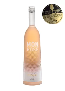 Bouteille Mon Rosé, vin rosé, cépage autochtone roumain Feteasca Neagra, appellation Cotesti DOC, producteur Crama Pandora, région Cotesti, pays Roumanie.