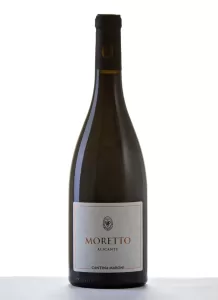 Bouteille Moretto 2020, vin rouge bio, cépage Alicante, producteur Cantina Maroni, région Marches, pays Italie