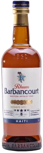 Bouteille de rhum Barbancourt 8 Ans 5 étoiles. Rhum agricole. Producteur : Barbancourt. Pays : Haiti