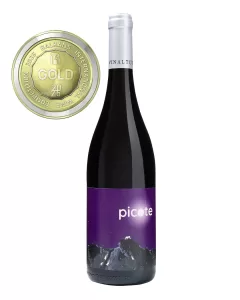Bouteille Picote Rouge 2022, vin rouge sec, assemblage du Feteasca Neagra et Merlot, producteur Vinaltus, pays Roumanie.