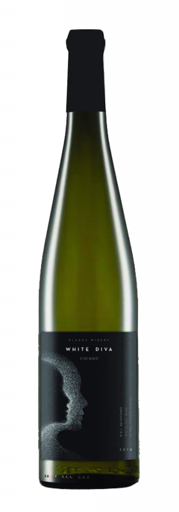 bouteille de vin White Diva 2025, cépage Vidiano, cépage indigne du Crete vin blanc sec , producteur: Klados Winery, regions: Crète, pays: Grèce